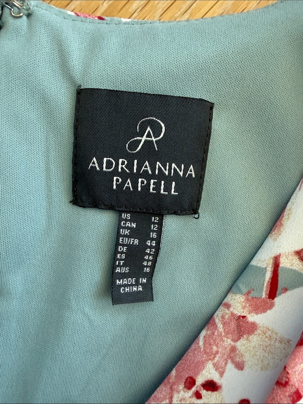 Adriana Papell Floral Midi Dress. Size 12. NWT - Picture 6 of 11